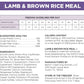 Lamb & Brown Rice Meal